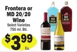 Sellers Bros Frontera or MD 20/20 Wine offer