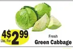 Sellers Bros Fresh Green Cabbage offer
