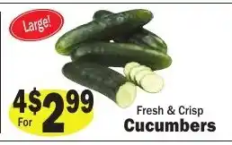 Sellers Bros Fresh & Crisp Cucumbers offer