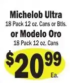 Sellers Bros Michelob Ultra or Modelo Oro offer