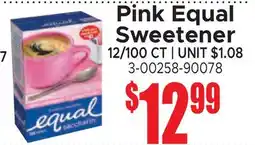 Jetro Pink Equal Sweetener offer