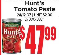 Jetro Hunt's Tomato Paste offer