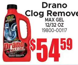 Jetro Drano Clog Remover MAX GEL offer