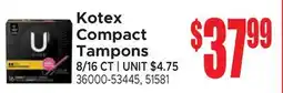Jetro Kotex Compact Tampons offer