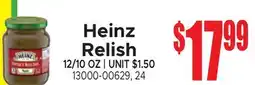Jetro Heinz Relish offer