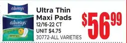Jetro Ultra Thin Maxi Pads offer