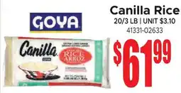 Jetro Canilla Rice offer