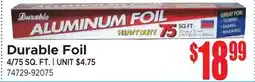 Jetro Durable Foil offer
