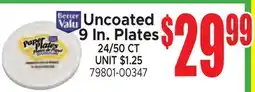 Jetro Uncoated 9 In. Plates offer