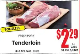Jetro FRESH PORK Tenderloin offer