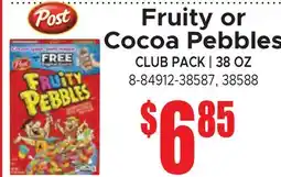 Jetro Fruity or Cocoa Pebbles offer