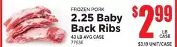 Jetro FROZEN PORK 2.25 Baby Back Ribs offer