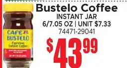 Jetro Bustelo Coffee INSTANT JAR offer