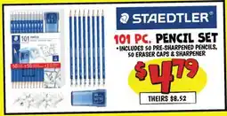 Ollie's STAEDTLER 101 PC. PENCIL SET offer