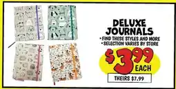 Ollie's DELUXE JOURNALS offer