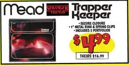 Ollie's Mead STRANGER THINGS Trapper Keeper offer