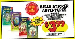 Ollie's BIBLE STICKER ADVENTURES offer