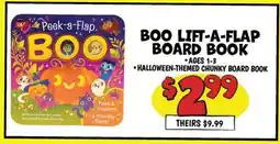 Ollie's BOO LIFT-A-FLAP BOARD BOOK offer