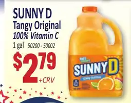 Jetro SUNNY D Tangy Original 100% Vitamin C offer