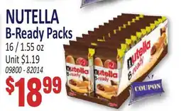 Jetro NUTELLA B-Ready Packs offer