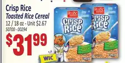 Jetro Crisp Rice Toasted Rice Cereal offer