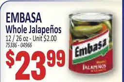 Jetro EMBASEA Whole Jalapeños offer