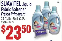 Jetro SUAVITEL Liquid Fabric Softener offer