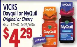 Jetro VICKS Dayquil or NyQuil Original or Cherry offer