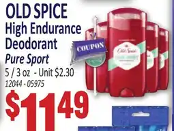 Jetro OLD SPICE High Endurance Deodorant Pure Sport offer