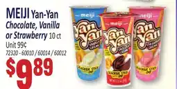 Jetro MEIJI Yan-Yan Chocolate, Vanilla or Strawberry offer