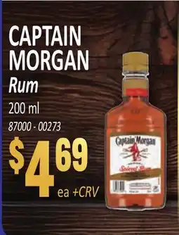 Jetro CAPTAIN MORGAN Rum offer