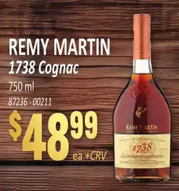 Jetro REMY MARTIN 1738 Cognac offer