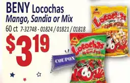 Jetro BENY Locochas Mango, Sandia or Mix offer