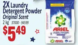 Jetro ARIEL 2X Laundry Detergent Powder offer