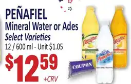 Jetro PEÑAFIEL Mineral Water or Ades offer