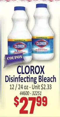 Jetro CLOROX Disinfecting Bleach offer