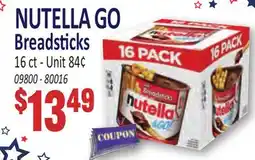 Jetro NUTELLA GO Breadsticks offer