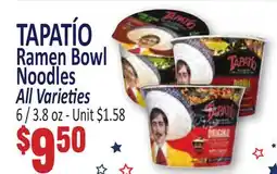 Jetro TAPATÍO Ramen Bowl Noodles offer