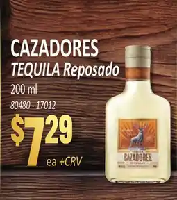 Jetro CAZADORES TEQUILA Reposado offer