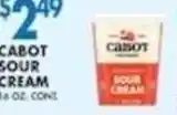 Associated Cabot sour cream offer