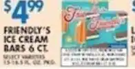 Associated Friendly's ice cream bars offer