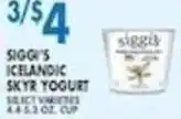 Associated Siggis Icelandic Skyr Yogurt offer