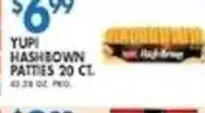 Associated Yupi hashbown patties offer