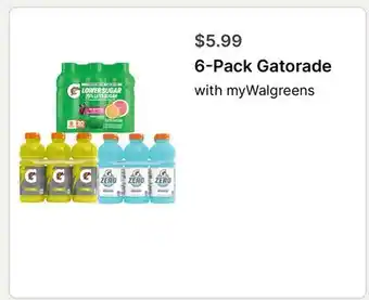 Walgreens 6-Pack Gatorade offer