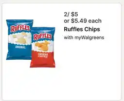 Walgreens Ruffles Chips offer