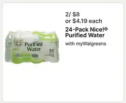 Walgreens 24-Pack Nicel Purified Water offer