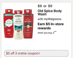 Walgreens Old Spice Body Wash offer