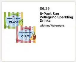 Walgreens 6-Pack San Pellegrino Sparkling Drinks offer