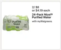 Walgreens 24-Pack Nice! Purified Water offer