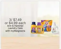 Walgreens Arm & Hammer Laundry Care offer